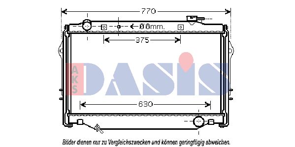 AKS DASIS Jäähdytin,moottorin jäähdytys 210168N